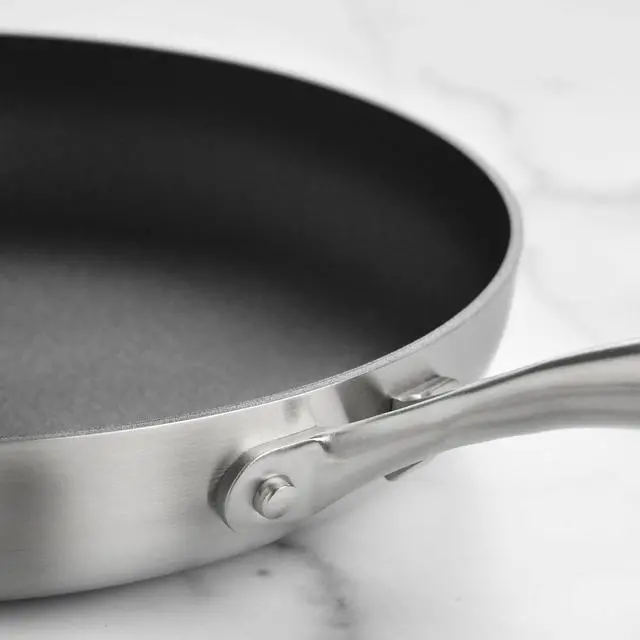 Alt view image 5 of 7 - Scanpan CX+ 11" Fry Pan - Stratanium Plus Nonstick - 5-ply Stainless Steel