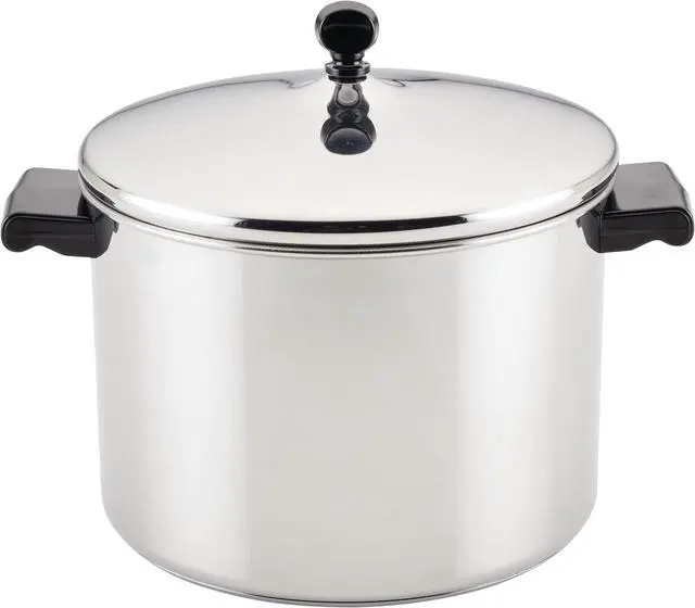 Main image of Farberware Classic Stainless Steel 8-Quart Stockpot with Lid, Stainless Steel Pot with Lid, Silver