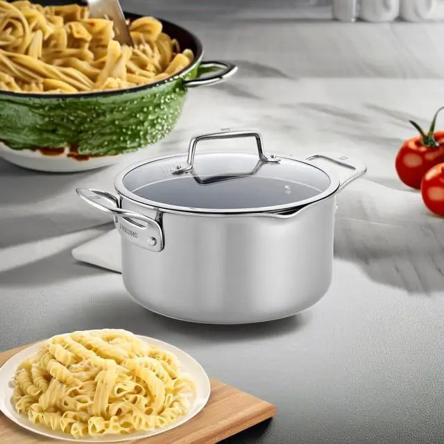 Alt view image 5 of 7 - ZWILLING Clad CFX 6-qt Stainless Steel Ceramic Nonstick Dutch Oven