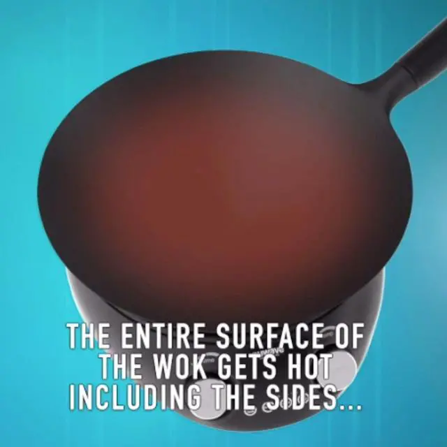 Alt view image 4 of 6 - Nuwave Induction Wok, 3 Wattages 600, 900 & 1500, Precise Temp Controls from 100°F to 575°F in 5°F, Infuse Complex Charred Aroma & Flavor, Authentic 14-inch Carbon Steel Wok Included, Wok Hei