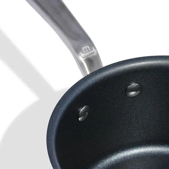 Alt view image 2 of 6 - Made In Cookware - ProCoat 2 Quart Non Stick Sauce Pan With Lid - Graphite - 5 Ply Stainless Clad Nonstick Saucepan - Professional Cookware - Crafted in Italy - Induction Compatible