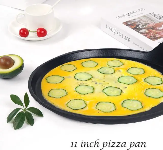 Alt view image 3 of 7 - Vinchef Nonstick Crepe Pan, 11inch Skillet Pan for Dosa Tawa Omelette Tortillas Crispy Pancake, Griddle Pancake Pan, PFOA FREE and Induction Compatible