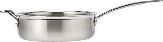 Alt view image 7 of 7 - Cuisinart MCP33-24HN MultiClad Pro Stainless 3-1/2-Quart Saute with Helper and Cover Skillet, 3.5-Quart, Sauté Pan w/Helper & Cover