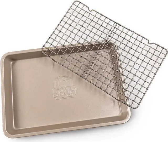 Main image of Certified Angus Beef Roasting Pan with Wire Rack  Heavy-Duty Non-Stick Perfect for Reverse Searing