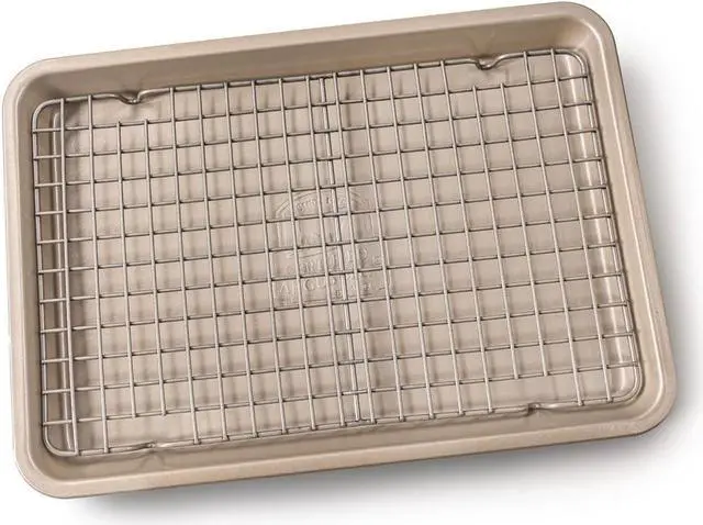 Alt view image 5 of 7 - Certified Angus Beef Roasting Pan with Wire Rack  Heavy-Duty Non-Stick Perfect for Reverse Searing