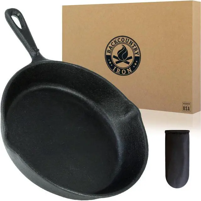 Main image of Backcountry Iron 6-1/2 Inch Round Small Pre-Seasoned Cast Iron Skillet