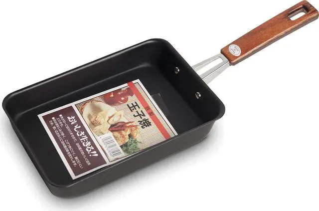 Alt view image 4 of 5 - JapanBargain 1811, Japanese Tamago Egg Pan Iron Omelet Pan Tamagoyaki Omelette Pan Rectangle Frying Pan, Induction Cookware Pan, Made in Japan