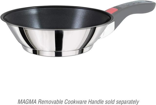 Alt view image 2 of 5 - Magma Products, A10-369-2-IND Gourmet Nesting Stainless Steel Induction Saute/Omelette Pan with Ceramica Non-Stick