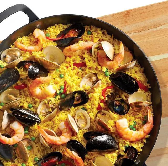 Alt view image 4 of 5 - Tramontina Carbon Steel 15-Inch Paella Pan, Naturally Non Stick, Oven Safe