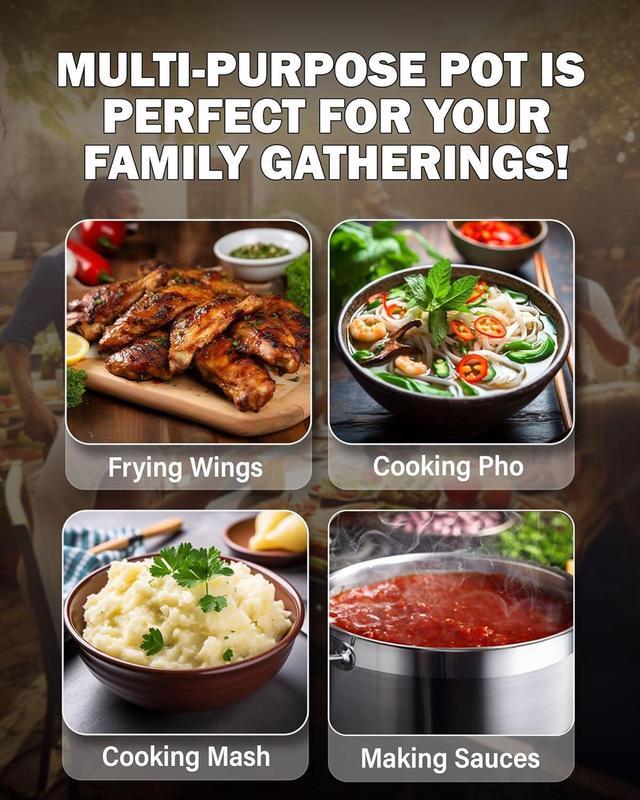 Alt view image 7 of 7 - Cooks Standard Kitchen Cookware Sets Stainless Steel, Professional Pots and Pans Include Saucepan, Sauté Pan, Stockpot with Lids, 8-Piece, Silver