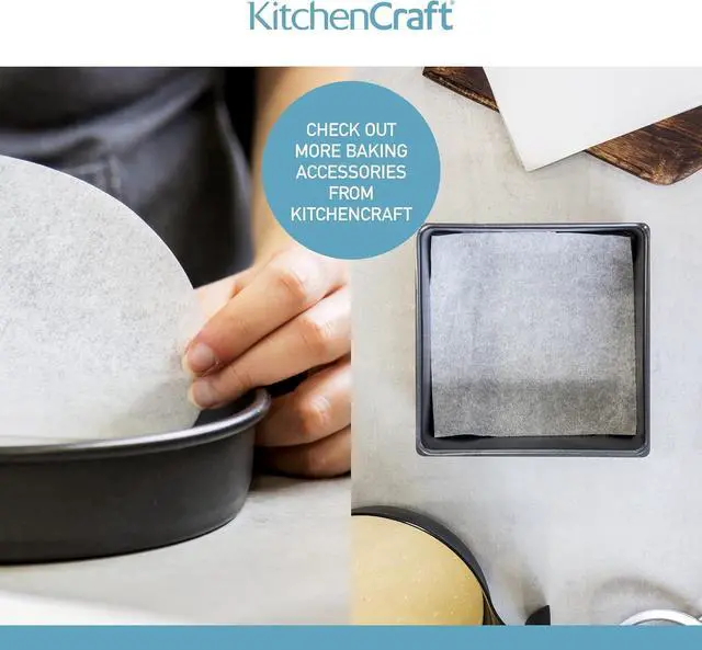 Alt view image 6 of 7 - KitchenCraft Loaf Tin Liners, Non Stick, Cake and Bread Tin, 20 x 9 cm, Pack of 40 Liners, White