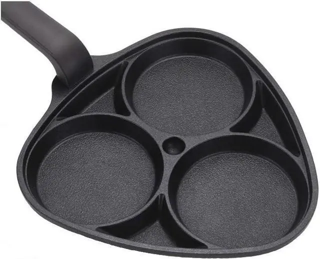 Main image of Kitchen Flower Cookin Clover 3 Divider Non Stick Egg Frying Pan (22cm x 21cm)