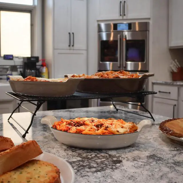 Alt view image 5 of 6 - Lot45 Enameled Cast Iron Baking Pan Set - 3pk Oval Shaped Glazed Oven Dish Casserole Cookware for Lasagna and Hotdish