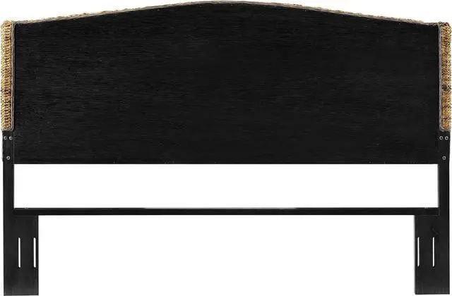 Alt view image 3 of 7 - Crosley Furniture Serena Handwoven Natural Fiber Rattan Bed Headboard, Banana Leaf, King