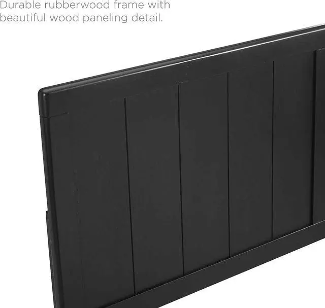 Alt view image 6 of 7 - Modway MOD-6217-BLK Robbie Full Wood Headboard, Black