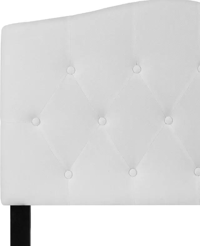 Alt view image 7 of 7 - Flash Furniture Cambridge Tufted Upholstered Twin Size Headboard in White Fabric