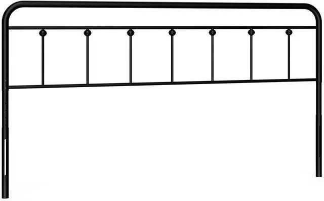Alt view image 5 of 7 - IKIFLY Metal King Size Headboard, Adjustable Height, Farmhouse Victorian Style, Easy Assembly, Steel Headboard Only for Bedroom, Black