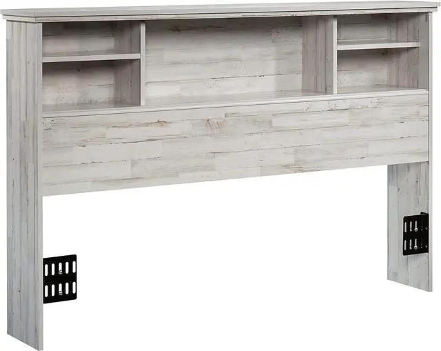 Main image of Sauder River Ranch Full-Queen Headboard, White Plank Finish
