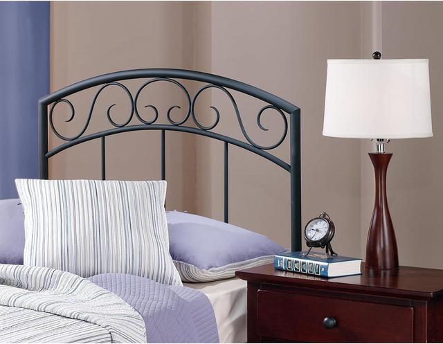 Alt view image 2 of 4 - Hillsdale, Wendell Twin Size Metal Headboard with Scrollwork Design, Copper Pebble