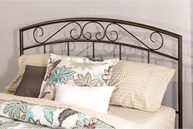 Alt view image 4 of 4 - Hillsdale, Wendell Twin Size Metal Headboard with Scrollwork Design, Copper Pebble
