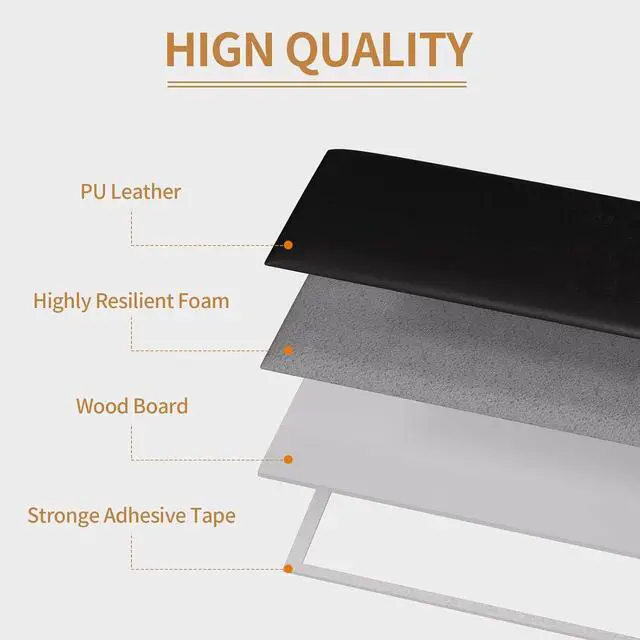 Alt view image 5 of 7 - Headboards Wall Panel for Full, Queen and King, Self-Adhesive 3D Wall Panels, Upholstered Wall Panel for Bedroom/Living Room (12 Pieces 9.84 in x 23.6 in)