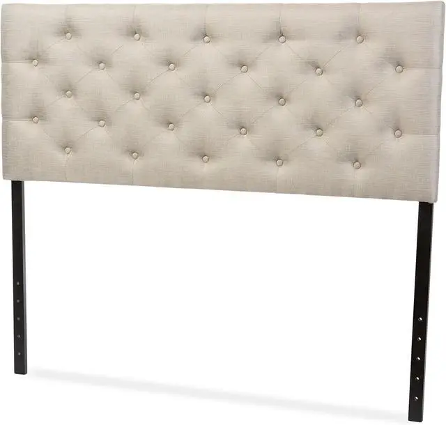 Alt view image 3 of 6 - Baxton Studio Viviana Headboard, Queen, Light Beige