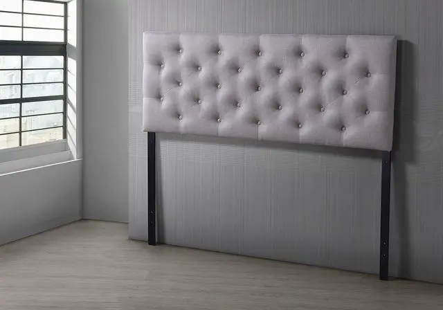 Alt view image 6 of 6 - Baxton Studio Viviana Headboard, Queen, Light Beige