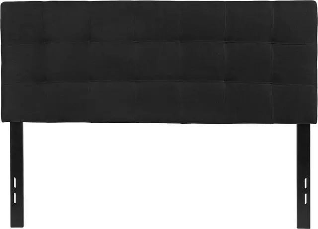 Alt view image 7 of 7 - Flash Furniture Bedford Tufted Upholstered Headboard for Full Size Bed, Contemporary Fabric Tufted Headboard with Adjustable Height, Black
