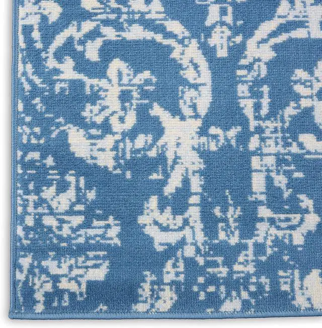 Alt view image 5 of 6 - Nourison Jubilant JUB09, 2'3" x 7'3", Blue
