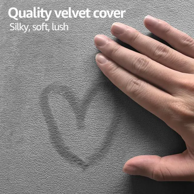 Alt view image 5 of 7 - Art3d Peel and Stick Headboard for Twin, Full and Queen in Velvet Stone, Pack of 6 Panels Sized 9.84" x 23.62", Soundproof Wall Panels 3D, Upholstered Wall Panel