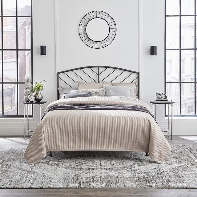 Main image of Hillsdale Essex Metal Frame, Queen Headboard, Gray Bronze