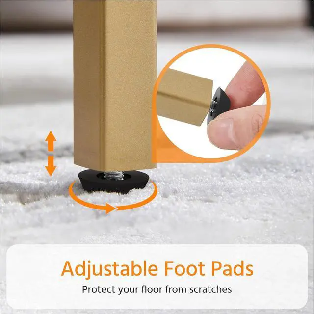 Alt view image 6 of 7 - Yaheetech 42" Oval Glass Coffee Table for Living Room, 2-Tier Center Table with Storage Shelf for Small Space, Office