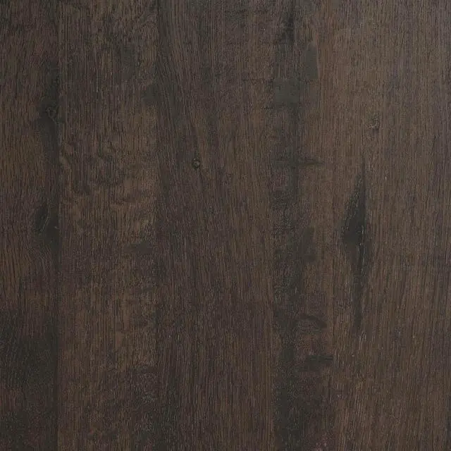 Alt view image 6 of 7 - Sauder Carson Forge Rustic Vintage Computer Desk with Drawers Storage, 59.06" L x 23.47" W x 29.53" H, Coffee Oak
