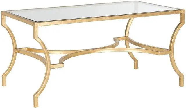 Main image of Safavieh Home Collection Alphonse Gold Coffee Table