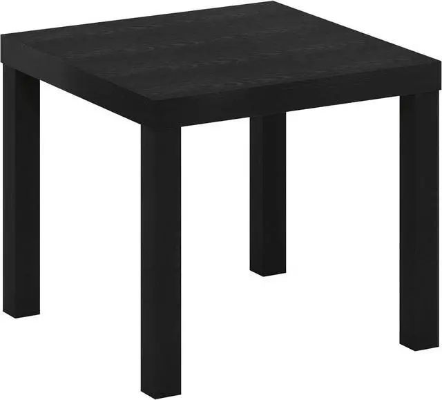 Main image of Furinno Classic Homey Square Parsons Side End Table, 1-Pack, Black