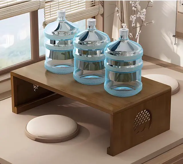 Alt view image 5 of 5 - Folding Coffee Table Foldable Japanese Floor Table Low Table for Living Room,Dining Room,Tea,Tatami,Home Decoration (39.37 * 19.68 * 12.2 INCH)