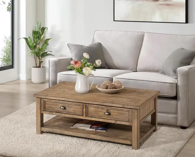 Alt view image 2 of 6 - Martin Svensson Home Monterey Solid Wood Coffee Table, Reclaimed Natural