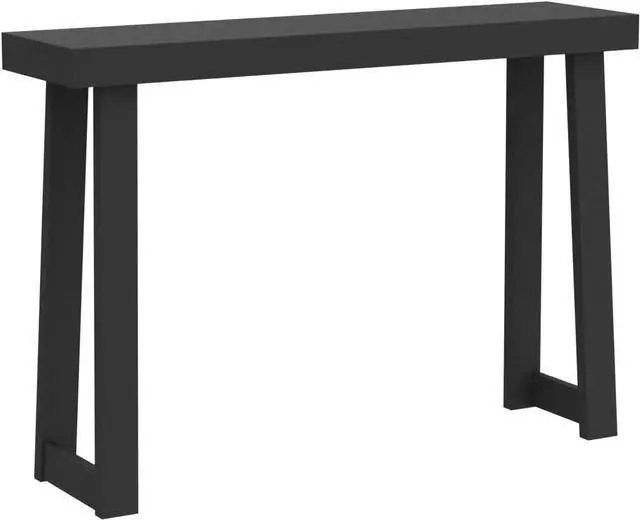 Alt view image 5 of 5 - Plank+Beam Solid Wood Console Table, 46.25 Inch, Sofa Table, Narrow Entryway Table for Hallway, Behind The Couch, Living Room, Foyer, Easy Assembly, Black