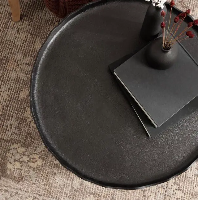 Alt view image 5 of 7 - Kate and Laurel Alessia Round Coffee Table, 25x25x15, Bronze