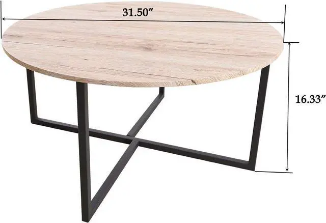 Alt view image 2 of 7 - HOMERECOMMEND Round Coffee Table Kitchen Dining Table Modern Tea Table Office Conference Pedestal Desk Computer Study Desk White/Black