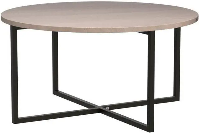 Alt view image 4 of 7 - HOMERECOMMEND Round Coffee Table Kitchen Dining Table Modern Tea Table Office Conference Pedestal Desk Computer Study Desk White/Black