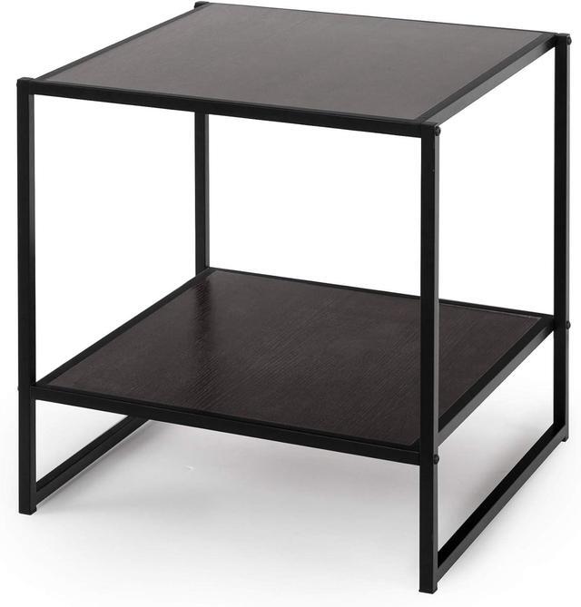 Main image of ZINUS Dane 20 Inch Black Frame Side Table, End Table, Easy Assembly, Rich black wood grain (Espresso)