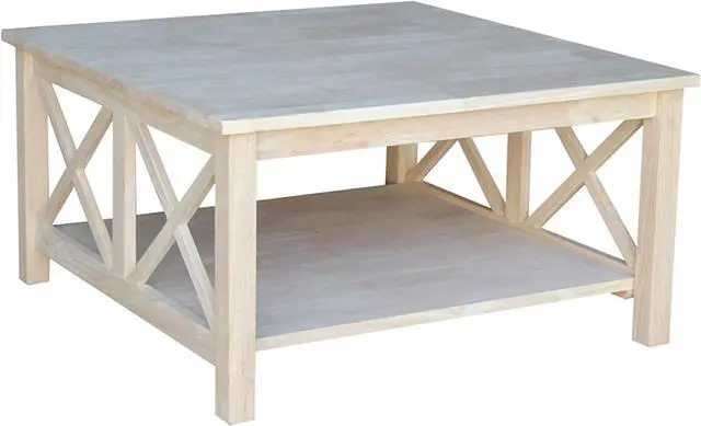 Alt view image 5 of 7 - International Concepts Hampton Coffee Table, Brown