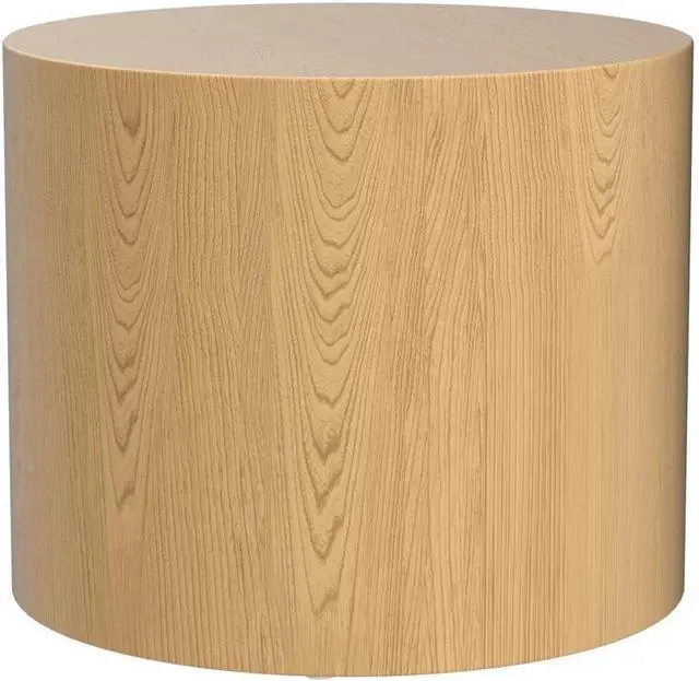 Alt view image 5 of 7 - kevinplus Wood Side Table Round Small Coffee Tables Nesting End Table Set of 2 for Living Room Bedroom Office, No Assembling (Oak/Walnut - Round)