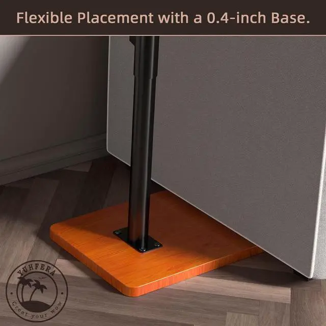 Alt view image 3 of 6 - 360° Rotatable Sofa Tray Table for Couch Arm - Height Adjustable End Table for Bed or Chair with Phone & Tablet Slots, TV Tray Table, Side Table Tray for Small SpacesMahogany,Rectangle