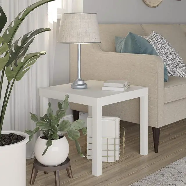 Main image of Ameriwood Home Parsons End Table, White