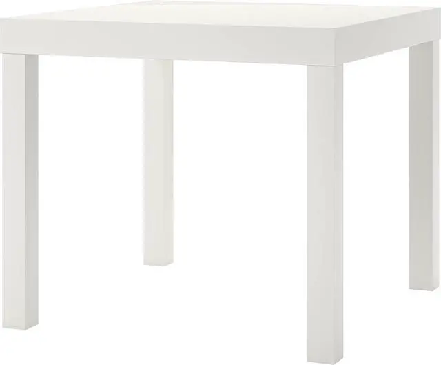 Alt view image 6 of 7 - Ameriwood Home Parsons End Table, White