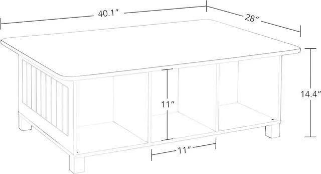 Alt view image 3 of 7 - RiverRidge Home RiverRidge Activity Table, White with Taupe Bins