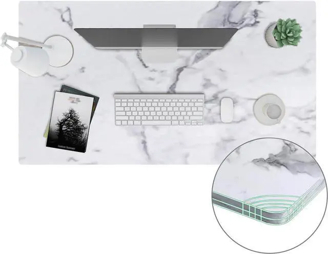 Alt view image 7 of 7 - SANODESK Whole-Piece Particle Board Table Top for Standing Desk and Home Office Desk DIY, 48x24x1 Inch Marble Grey Desk Top