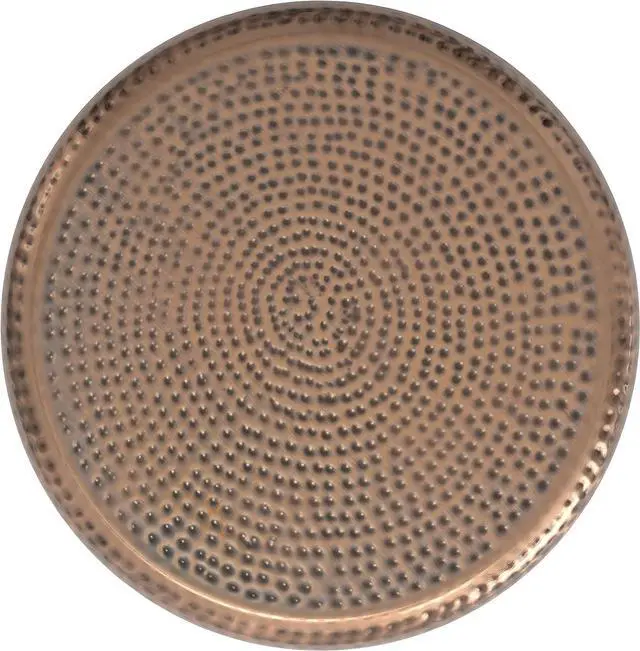 Alt view image 5 of 7 - SIMPLIHOME Preston Modern Industrial 22 inch Wide Metal Metal Side Table in Antique Copper, Fully Assembled for the Living Room and Bedroom